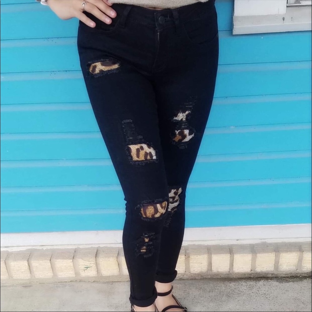 Midnight Leopard Jeans by Judy Blue